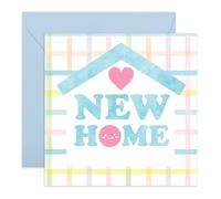 Central 23 Biglietto di auguri per la nuova casa, simpatico biglietto colorato per l'inaugurazione della casa, congratulazioni per la tua nuova casa, per coppie, amici, familiari vicini, celebrazione