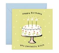 Central 23 Biglietto di compleanno per donne, con scritta in lingua inglese "Happy Birthday You Fantastic B*tch", per la migliore amica, ragazza, la sua migliore amica, biglietto umoristico per adulti