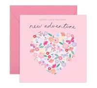 Central 23 Biglietto di congratulazioni per il tuo nuovo lavoro - Good Luck On New Adventure - Biglietto pensione per mamma nonna - buona fortuna per le donne - viene fornito con adesivi