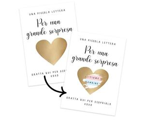 Central 23 Biglietto gratta e vinci per l'annuncio della nascita a sorpresa - Annuncio di gravidanza per il papà - Biglietti d'auguri - Idee per rivelare la nascita del bambino per mariti e nonni