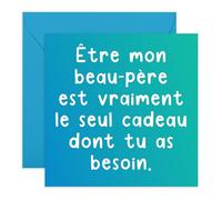 Central 23 Carte Anniversaire Beau-Père Drôle Humour Papa Lui Hommes Cadeau Mignon Vient Avec Stickers Cadeau Anniversaire Par