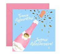 Central 23 Carte Anniversaire Mignonne 30 Ans Femme Homme Jolie Ans Cadeau Amie Avec Autocollants Par