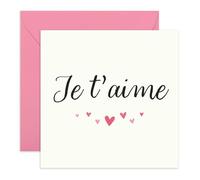 Central 23 Carte anniversaire pour homme et femme - Je t'aime - Carte amour pour petit ami petite amie partenaire - Carte de Saint Valentin pour mari - Livrée avec des autocollants - Par