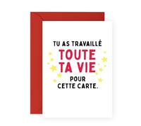 Central 23 Carte Retraite Papa Grand-Père Chef Drôle Départ Collègue Hommes Vient Avec Stickers Cadeau Anniversaire Cadeau Mignon Par