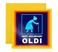 Central 23 - Divertente biglietto di auguri per 30° compleanno per donne - "Happy 30th Birthday Oldi" - Regalo esilarante per lei trentesimo - Moglie Sorella Età 30 - Trenta - Con simpatici adesivi