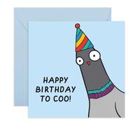 Central 23 Divertente biglietto di compleanno - "Happy Birthday to Coo" design piccione - animale umorismo per uomini, donne, ragazzi, ragazze, amici, scherzo con uccellini, fornito con adesivi