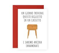 Central 23 Dolce Biglietto Anniversario Matrimonio Per Marito Moglie - E SAREMO ANCORA INNAMORATI - Biglietto Amore Per Fidanzato Fidanzata - San Valentino - Viene Fornito Con Adesivi