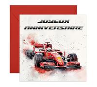 Central 23 F1 Carte Anniversaire Course Garçon Homme Père Frère Oncle Vient Avec Stickers Cadeau Anniversaire Cadeau Mignon Par