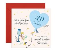 Central 23 Jahrestagskarte Lustig Süß Ehefrau Mensch Niedlich Partner Liebe Inklusive Aufkleber Von