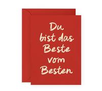 Central 23 Liebe Karte Creme De La Ehemann Ehefrau Partner Mamma Papà Wertschätzung Elegante Design Geschenkidee Für Ihn Sie Inklusive Aufkleber Von