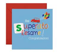 Central 23 Patente Congratulazioni Biglietto Superato Figlio Figlia Amico Ragazzo Viene Con Adesivi Regalo Compleanno Regalo Carino