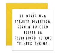Central 23 - Tarjeta de cumpleaños divertida - Tarjeta de cumpleaños grosera para madre hermana - Humor ingenioso - 50 60 70 - Tarjeta con broma ofensiva