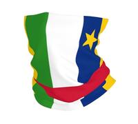 Central African Republic Flag Decorazione Facciale Antiscivolo Scaldacollo Elastico Sciarpa A Mezza Faccia per Outdoor Pesca Yoga 26X30CM