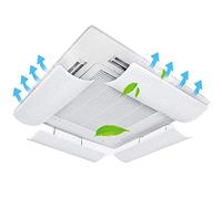 Central Air Conditioning Deflector, Ceiling Air Conditioner Wind Deflector, Air Conditioning Wind Deflector Prevent Direct Blow, Angle Adjustable Ultra Light Material (58 * 23cm * 4)