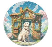 Central Asian Dog 1000 Pezzis Animal Puzzle Rotondo Classico Animali Di Tutto Il Mondo Per Educativo Per Adulti Difficile E Impossibile Idea Regalo Per Lei O Lui 1000pcs (67.5x67.5cm)