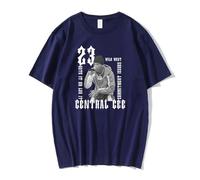 Central CEE 23 T-Shirt Wild West Album 2024 Girocollo Manica Corta Streetwear Donna Uomo Moda Tee, Marina Militare, M