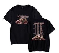 Central CEE Can't Rush Greatness Tour Tee Donna Uomo Girocollo Manica Corta T-Shirt Casual Streetwear Top, Nero , 4XL