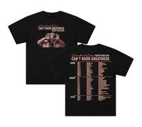 Central CEE Can't Rush Greatness World Tour T-Shirt Girocollo Manica Corta Cotone Tee Donna Uomo Streetwear Top, Nero , M