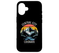 Central City, Colorado, USA, stile retrò, montagna, design Custodia per iPhone 16