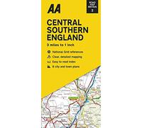 Central Southern England Road Map: 3 Miles to 1 Inch: 2