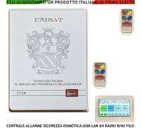 Centrale 64 Radio 8 Filo Impianto Allarme Antifurto 2 Radioc Fre. 868 MHz Unisat