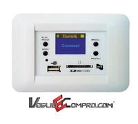 CENTRALE AUDIO RTS TS 710 AB 30+30W STEREO PER FILODIFFUSIONE DA INCASSO BIANCO