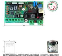 Centrale Cancello Scorrevole o Basculante Radio 433 MHz Motore 230W 750W Proteco