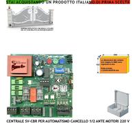 Centrale Compatibile 1/2 motori nice 230 V 550 W Cancello Elettrico RadioRiceven