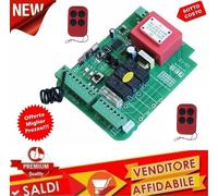 CENTRALE DI COMANDO AUTOMAZIONE 220V CANCELLO CENTRALINA SCHEDA 2 TELECOMANDI