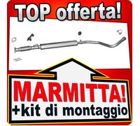 Centrale di Scarico per FIAT STILO 1.8 16V 2001-2008 Marmitta