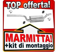 Centrale di Scarico per FORD FOCUS 1.6 16V 100CV 1998-2004 Marmitta