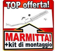 Centrale di Scarico per MERCEDES MB100D 2.4 Diesel 1988-1995 Marmitta