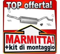 Centrale di Scarico per MITSUBISHI PAJERO 2.8 TDI LWB 1994-2000 Marmitta