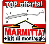 Centrale di Scarico per OPEL ASTRA G e ASTRA H 1.6 1.8 dal 2003 Marmitta