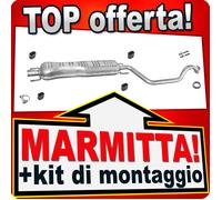 Centrale di Scarico per OPEL ZAFIRA A 1.6 1.8 2.2 1999-2003 Marmitta