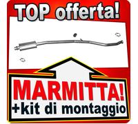 Centrale di Scarico per PEUGEOT 206 CC 1.6 10.2000-10.2005 Marmitta