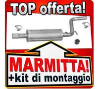 Centrale di Scarico per VW CADDY III 2.0 SDI Diesel 51 kW 2004-2010 Marmitta