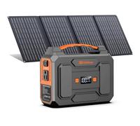 Centrale elettrica portatile con pannello solare pieghevole da 40 W, generatore a energia solare da 100 W con pannelli, presa CA da campeggio batteria da 146 Wh DC per dispositivi intelligenti RV