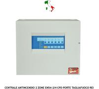 CENTRALE IMPIANTO ANTINCENDIO X 40 RILEVATORI FUMO ALIM. 220 V 24 V X PORTE REI