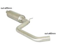 Audi Centrale inox - Linea maggiorata diametro 60 mm