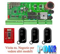CENTRALE QUADRO CANCELLO ANTE BATTENTI 12 24Vcc + N. 3 RADIOCOMANDI ROLLING CODE