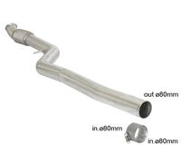 BMW Tubo centrale Gr.N senza silenziatore inox