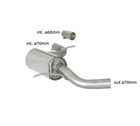 Volkswagen Centrale inox - Linea maggiorata diam. 70 mm