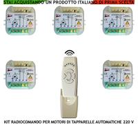 CENTRALI X 5 TAPPARELLE AUTOMATICHE 220 V RADIOCOMANDO 6 CANALI APRE STOP CHIUDE