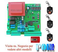 CENTRALINA 230V CANCELLO CANCELLI A BATTENTE COMPATIBILE + TELECOMANDI SCHEDA