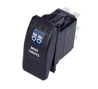 Centralina Alzacristalli Interruttore A Levetta Per Auto Barca Camion Luce Impermeabile 24V Stile Barra Blu A Bilanciere Retromarcia Posteriore 12V(6)