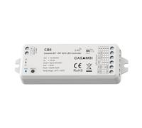 Centralina Bluetooth Casambi, Led Dimmer Controller 5 in 1 per Striscia LED Monocolore CCT RGB RGBW RGB+CCT, RF 2.4GHz, 12V 24V, 5 Canali 3A, Dimmerabile 0-100%