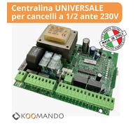 Centralina Cancello Universale 230V 1-2 Motori Automazione + Ricevitore 433MHz