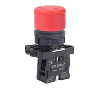 Centralina con pulsante di arresto, 22 mm, con modulo 1NC, rosso, XB2 ES442 | Pulsante di controllo rosso del rilascio di torsione di spinta della testa del fungo per le scatole di controllo della