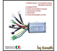 CENTRALINA CONTROLLER MOTORE KT36/48 PER EBIKE BICI BICICLETTA ELETTRICA SCOOTER